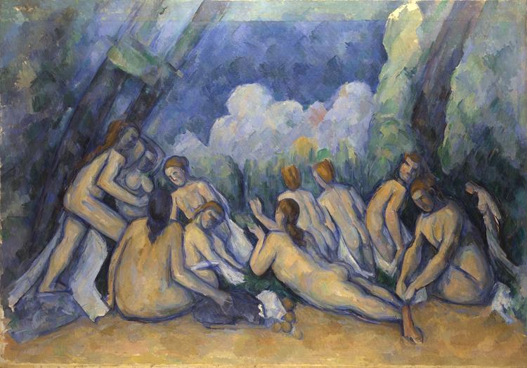 Paul Cezanne Les grandes baigneuses (Large Bathers) (mk09) oil painting image